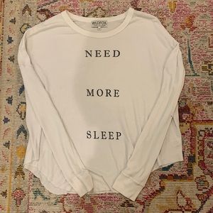 Wildfox Graphic Tee Waffle Shirt